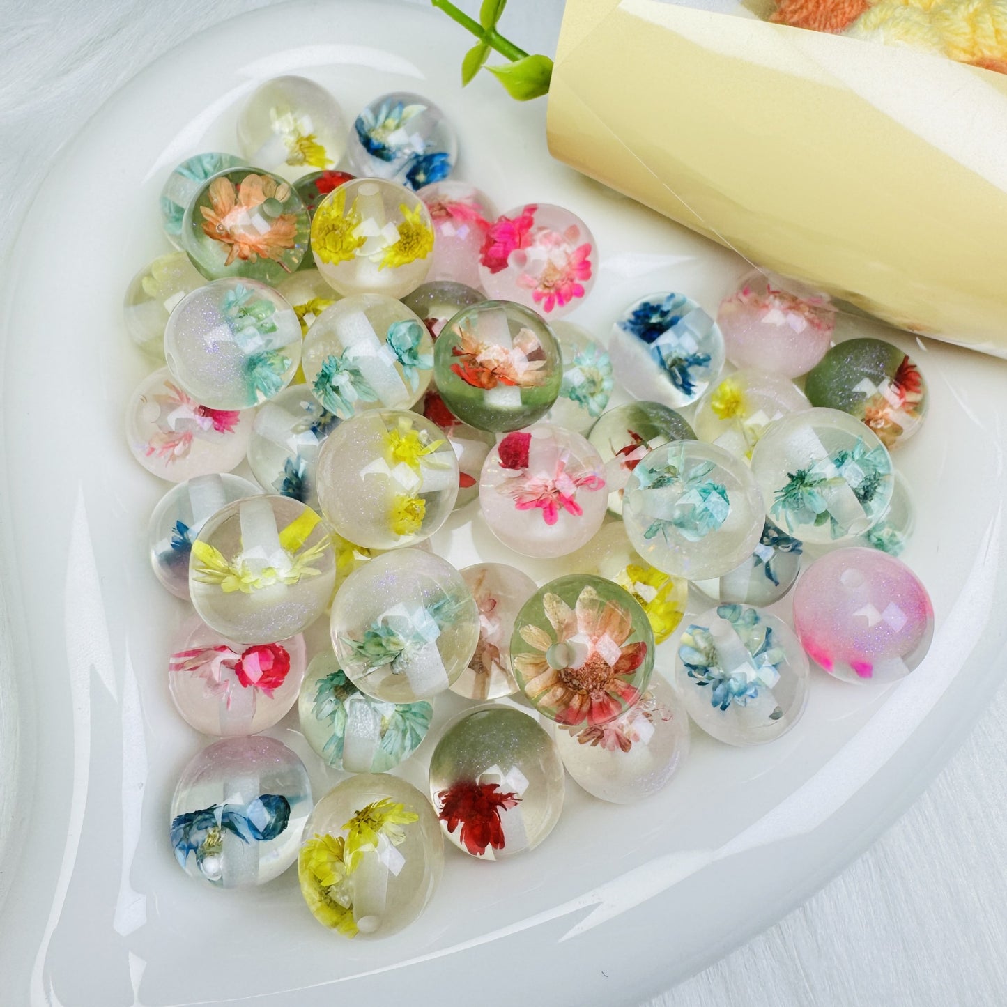 16mm New - style UV - Reactive Resin Beads