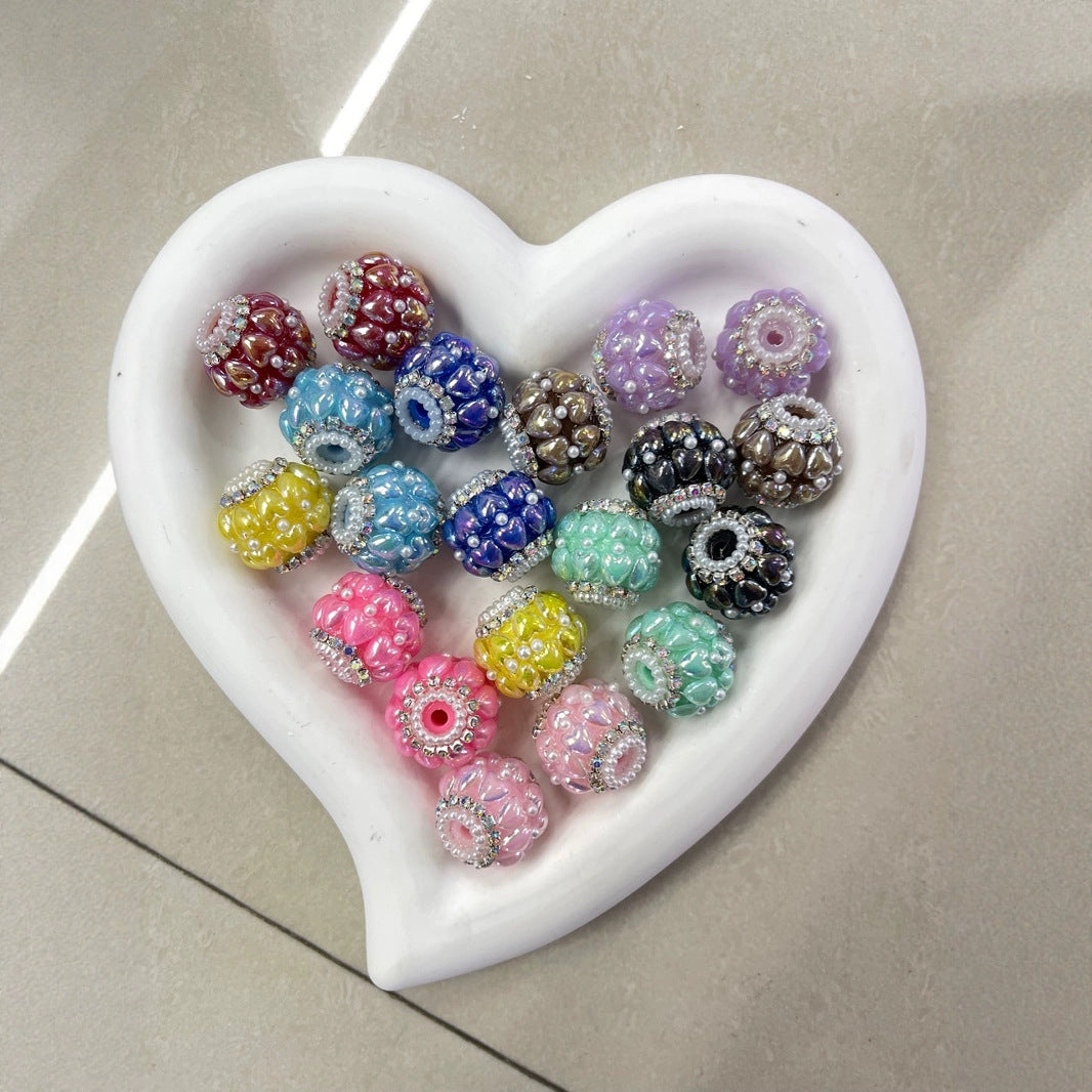 Heavy - craftsmanship bead jewelry, round beads