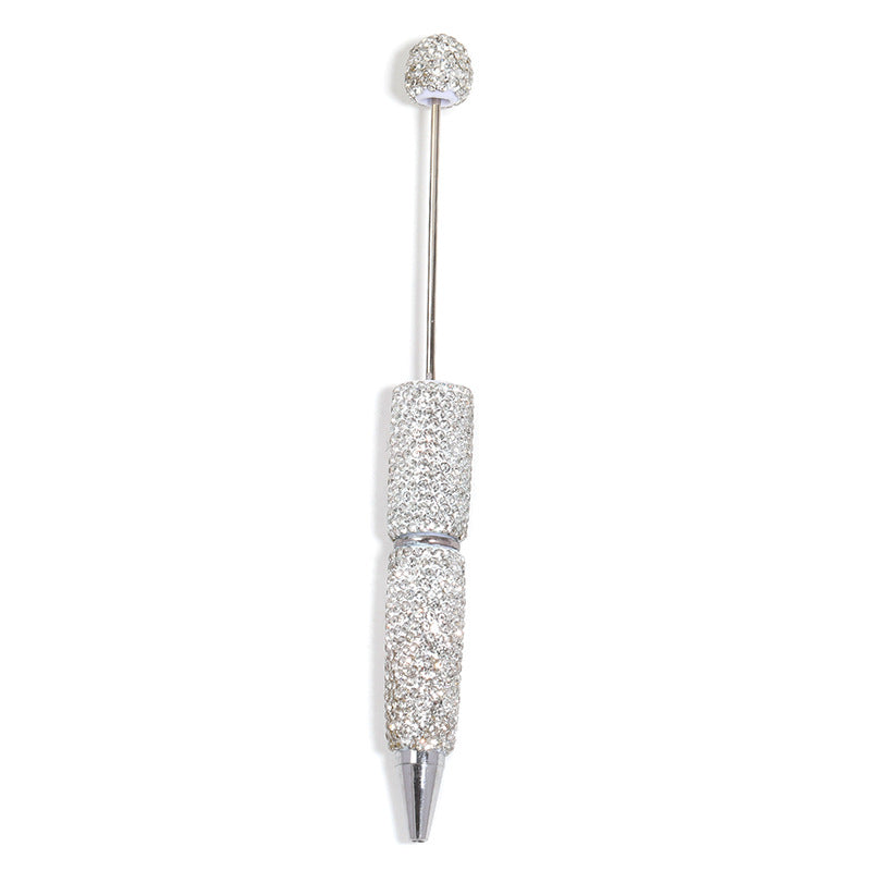 Solid - colored fully - studded bead - strung pen