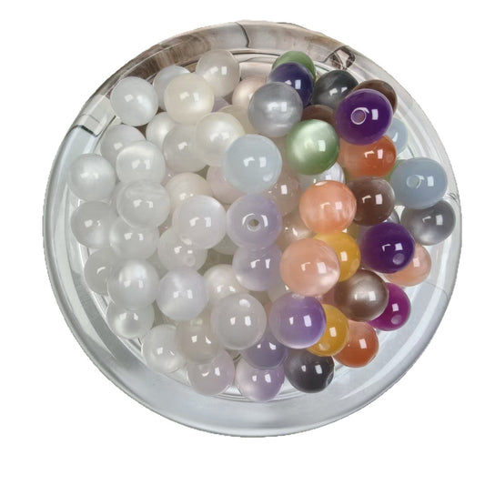 16 mm  UV - reactive resin beads with flowing - light effect