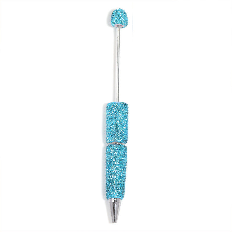 Solid - colored fully - studded bead - strung pen
