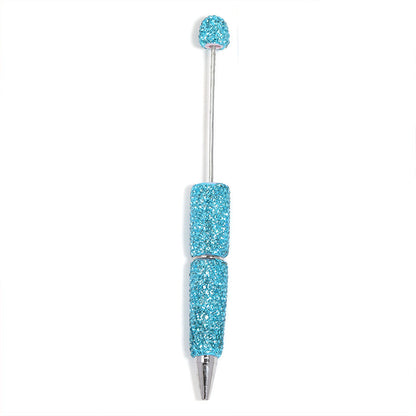 Solid - colored fully - studded bead - strung pen