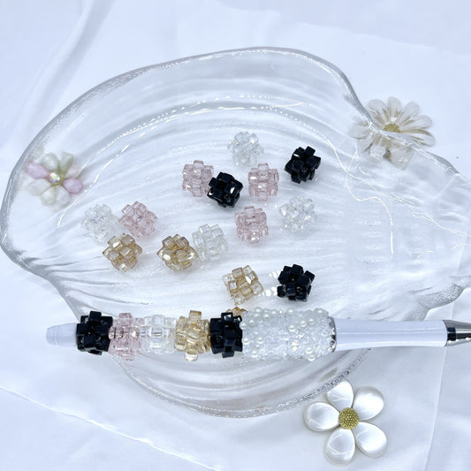 Translucent Square Small Beads for DIY Bead - stringing