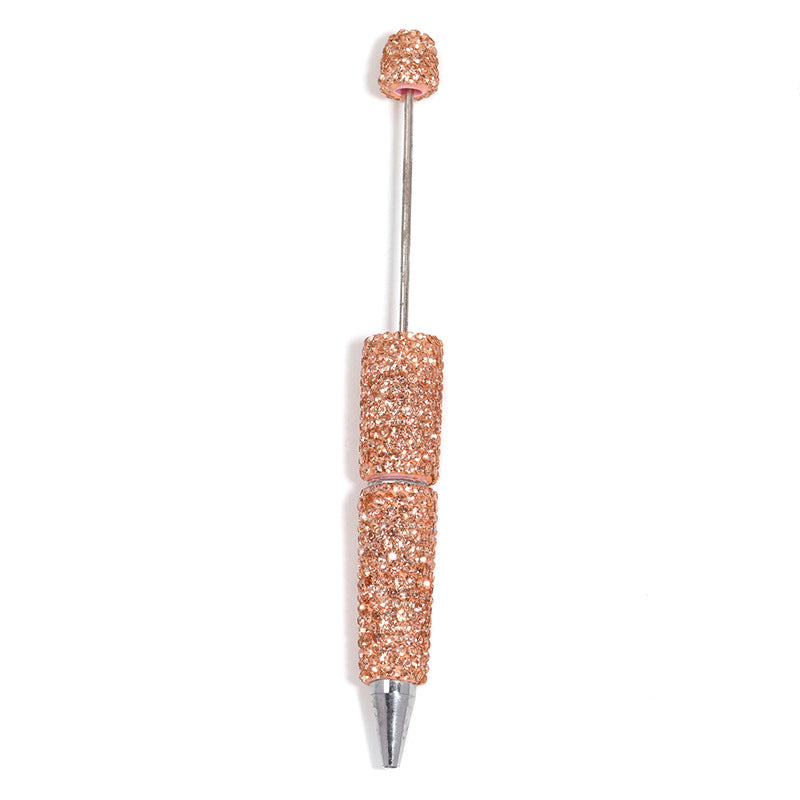 Solid - colored fully - studded bead - strung pen