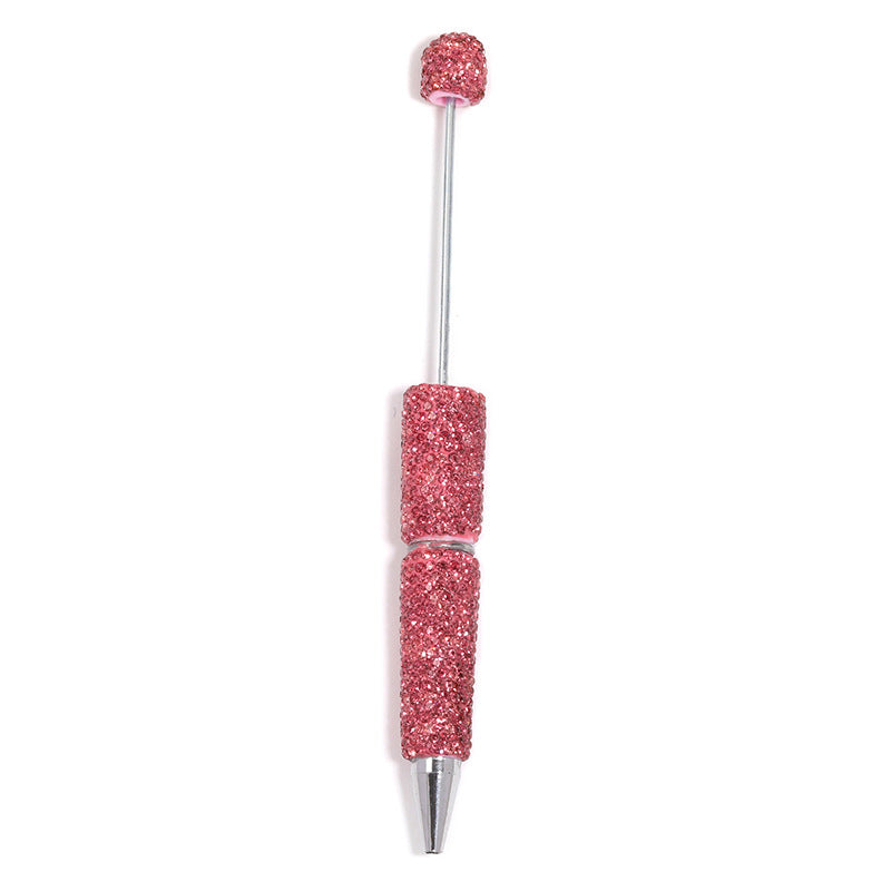 Solid - colored fully - studded bead - strung pen