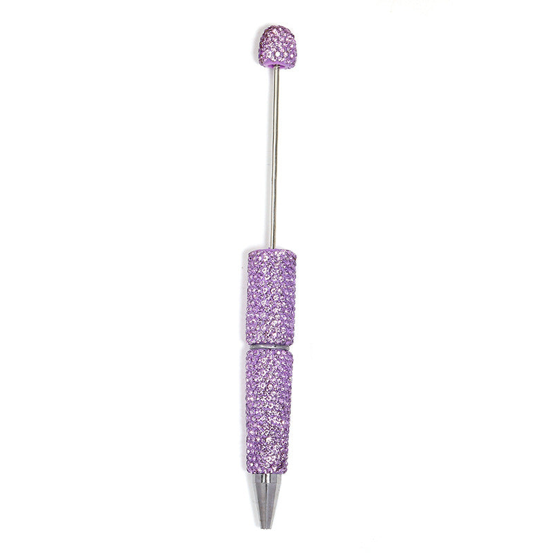 Solid - colored fully - studded bead - strung pen